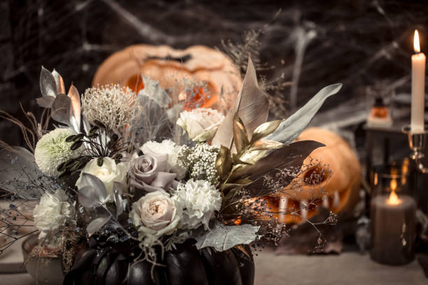 istock Halloween, decor elements and attributes of the holiday. 1186580152