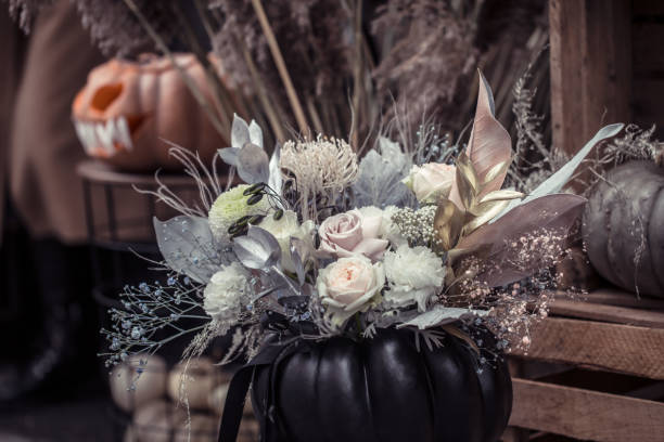 istock Halloween, decor elements and attributes of the holiday. 1186580194