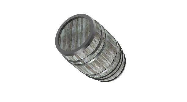 istock wooden Barrel isolated on White 3D Rendering 1186581333