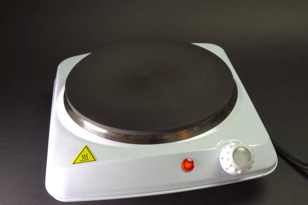 istock Single small electric stove. Kitchen Appliances 1186581411