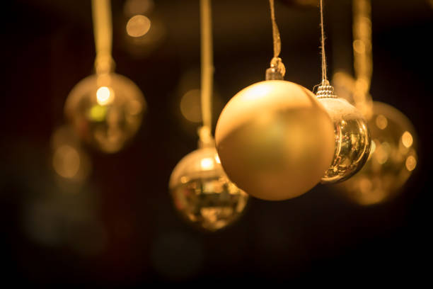 Beautiful Colorful Christmas balls decorations.