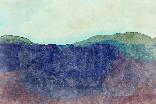 This is my Photographic Image of a Mountain Horizon in a Watercolour Effect. Because sometimes you might want a more illustrative image for an organic look.