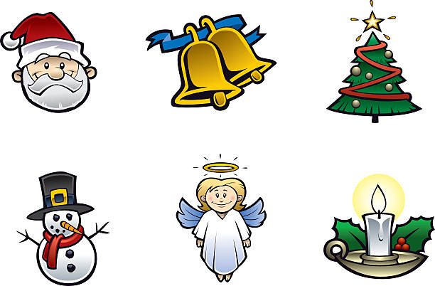 Christmas Icons vector art illustration