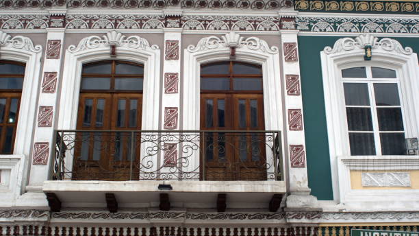 istock Balconies on a historic building 1186599536