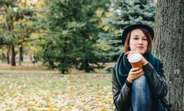 istock Woman taking a coffee break stock photo 1186604581