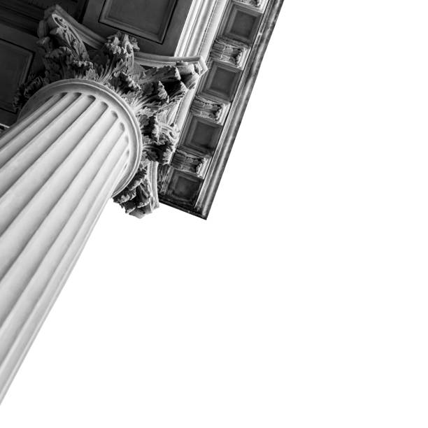 istock Column Detail 08 - Black and White 1186610760