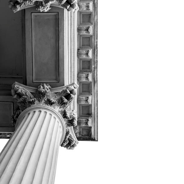 istock Column Detail 09 - Black and White 1186610931