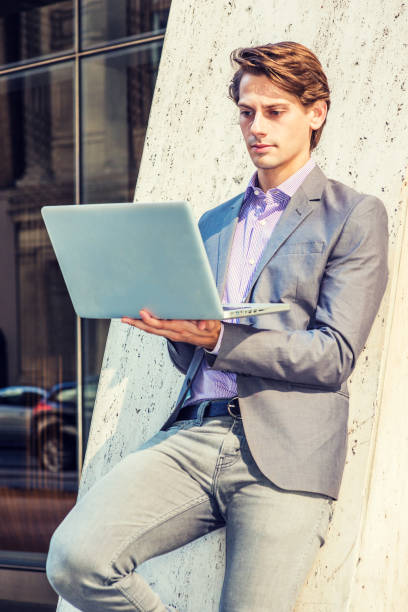 Young Businessman working in New York