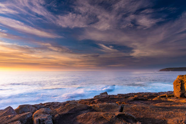 istock Colourful Sunrise Seascape with Clouds 1186620277