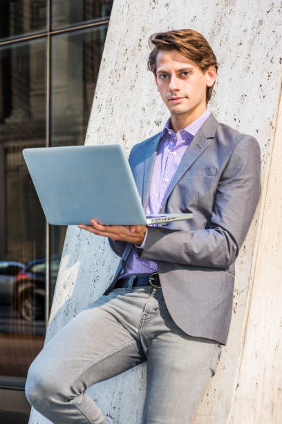 istock Young Businessman working in New York 1186620304