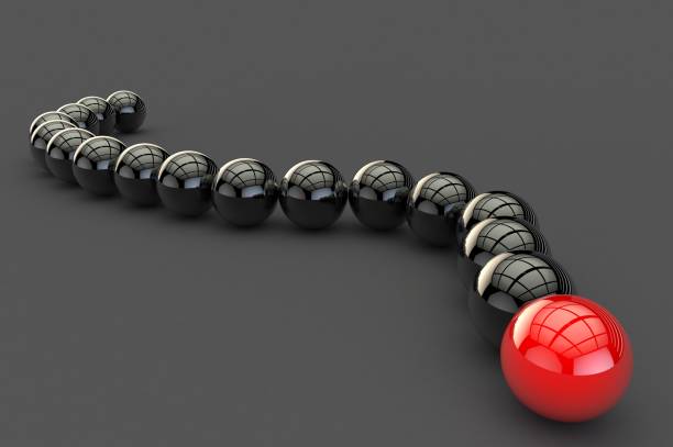 istock Stylized 3D chain of glossy balls on a gray surface 1186626110