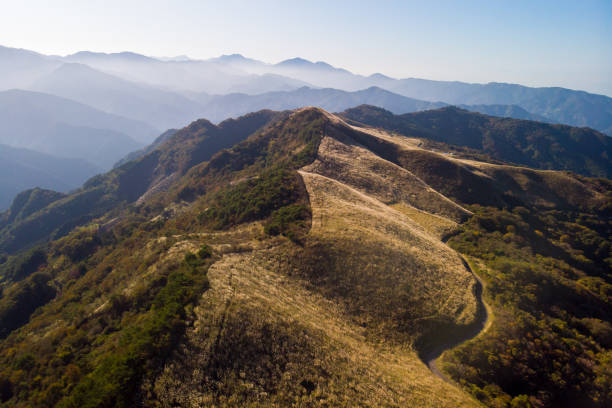 istock beautiful tokushima mountain landscape drone view 1186633347