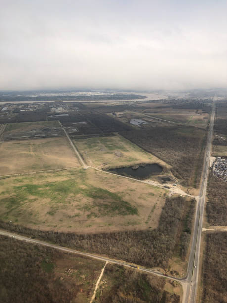 widok z lotu ptaka na nowy orlean, luizjańskie bagna - cypress swamp zdjęcia i obrazy z banku zdjęć