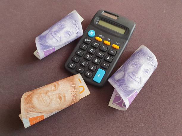 istock calculator and swedish banknotes of different denominations 1186639070