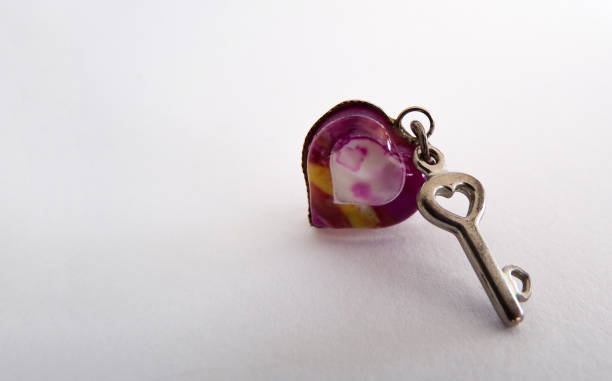 istock Isolated heart with key on Valentine's day. 1186639162