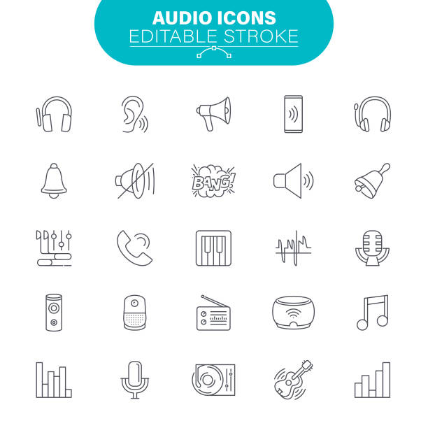 audio-symbole - domestic car audio stock-grafiken, -clipart, -cartoons und -symbole