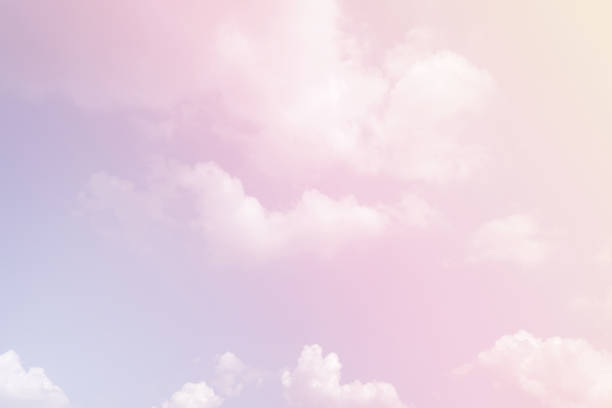 piękno pastelowe niebo miękki kolor chmura słodkie tło - pastel blue zdjęcia i obrazy z banku zdjęć