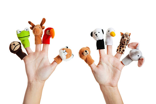istock Hand with animal puppets 118666204