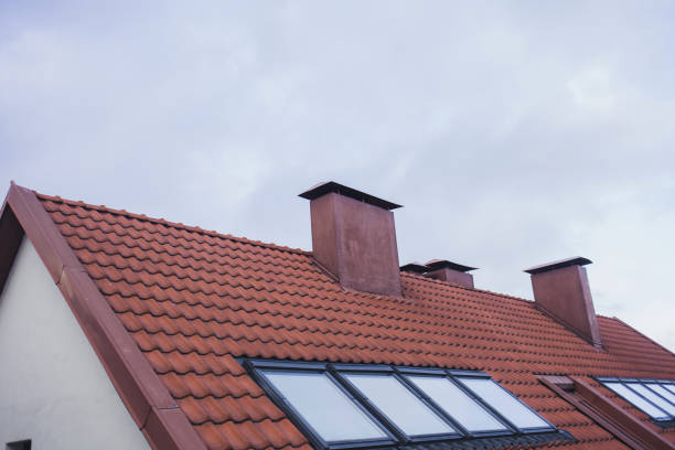 istock tiled roof with attic 1186663765