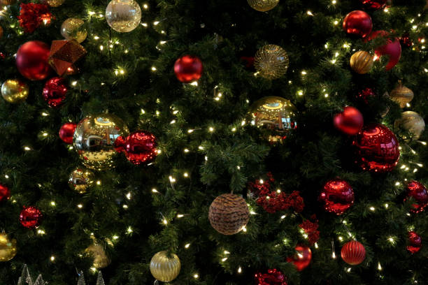 istock Christmas tree decoration as background material 1186666004