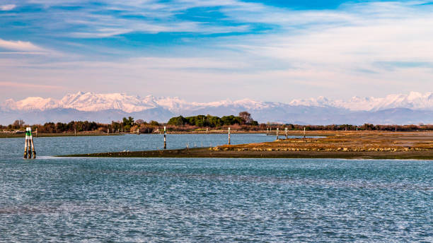 istock Spring sunset in the lagoon of Grado 1186668361