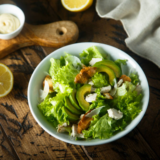 istock Chicken avocado salad 1186676234