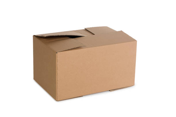 istock Closed cardboard box, ready for transport 1186678149