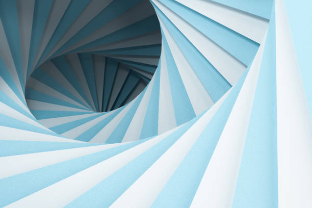 istock Blank and vortical paper cards with triangle shape, 3d rendering. 1186684524