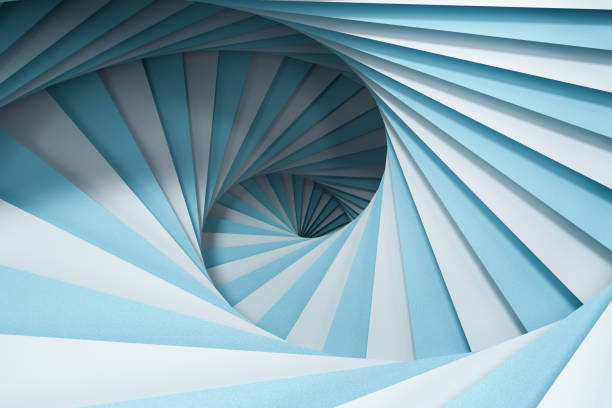 istock Blank and vortical paper cards with triangle shape, 3d rendering. 1186684534