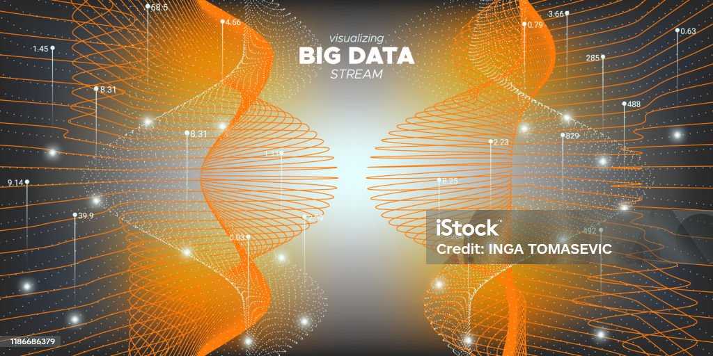 Big Data Trade Technology Visualization Big Stock Illustration ...