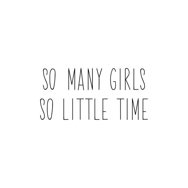 istock So many girls so little time. Lettering. calligraphy vector illustration. 1186686799