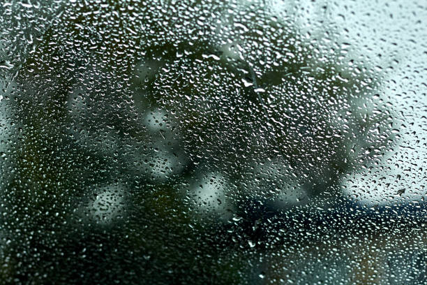 istock Drops on the glass, the sky. abstraction background. 1186687872