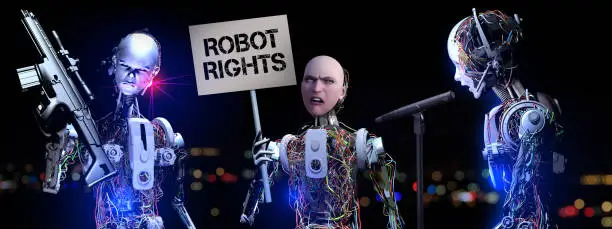 Photo of Robot Rights Protest and New Terrorism