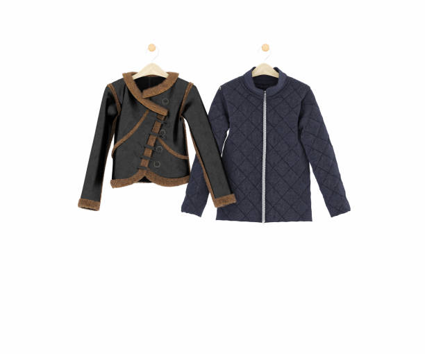 istock 3d render of autumn clothes, jackets 1186689558