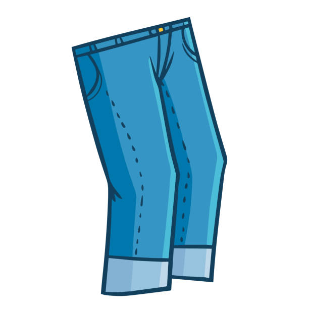 Blue Jeans For Your Activity Stock Illustration - Download Image Now - Jeans,  Vector, Cartoon - iStock