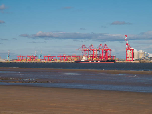 リバプール2 - リバプール港の£4億の深海コンテナターミナル - liverpool western europe northwest england port of liverpool ストックフォトと画像