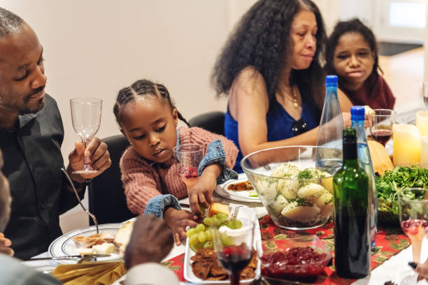 istock Multi-generation ethnic family having Thanksgiving dinner 1186698177