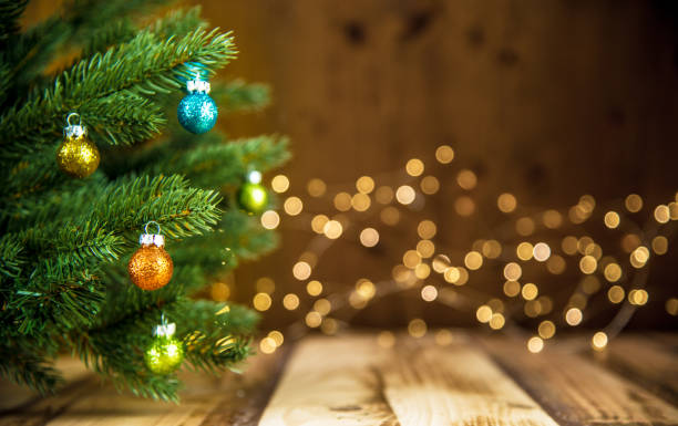 istock Christmas Tree with Glass Ornaments 1186698220