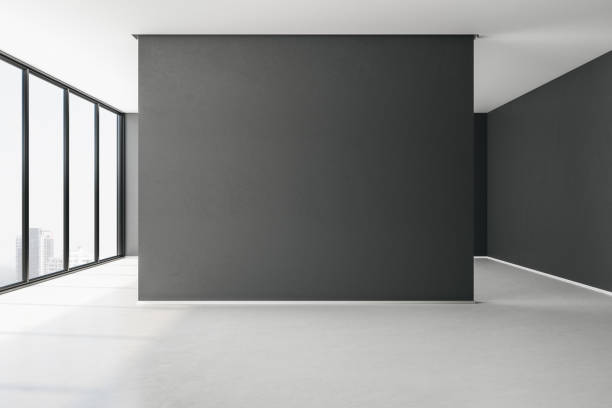 istock Contemporary gallery with poster 1186702034