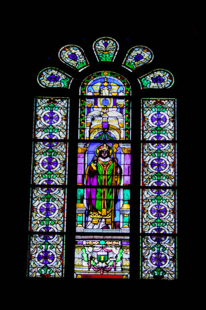 istock Sainte-Anne St. Anne's Basilica window. Morbihan. 