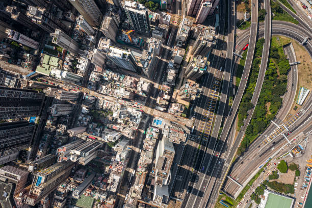 istock Hong Kong City Drone view 1186703583