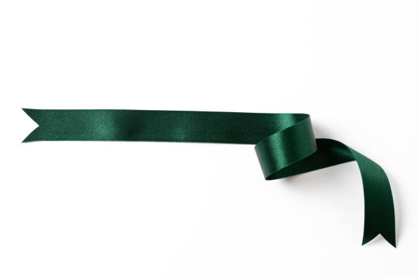 istock green banners ribbons label on white background 1186704092