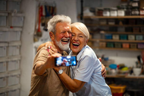 istock You're never too old for a selfie 1186705473