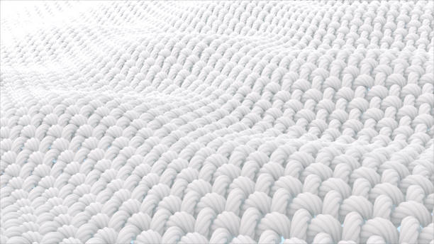 Close up fabric fiber in underwater