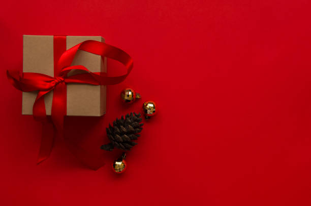 istock Christmas present with christmas ornaments 1186707125