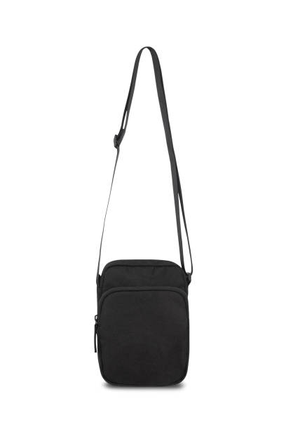 istock Black pocket bag isolated on white background with clipping path 1186707418