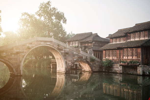 Morning scene in Wuzhen, China