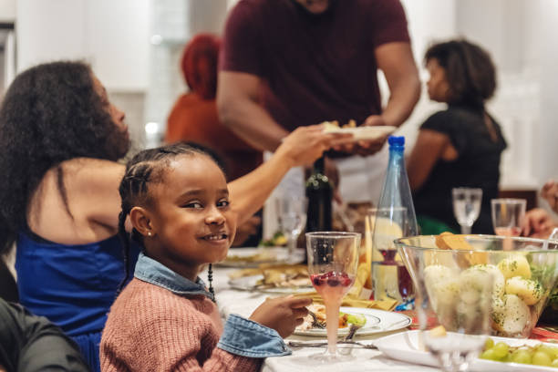 istock Multi-generation ethnic family having Thanksgiving dinner 1186711912