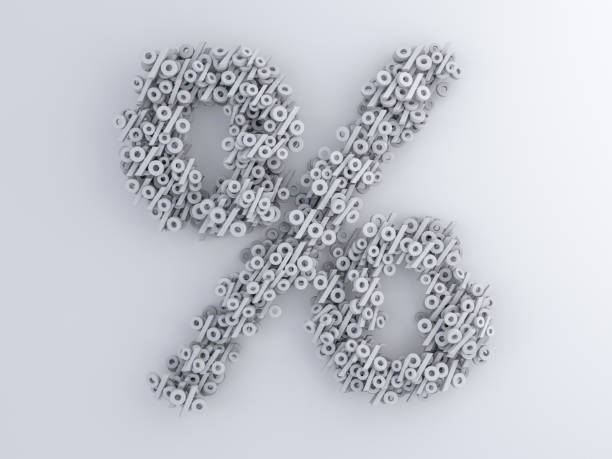 istock Seasonal sales background with percent discount pattern. 3D 1186712363