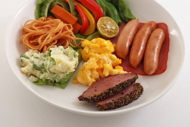 Delicious cuisines on a dish